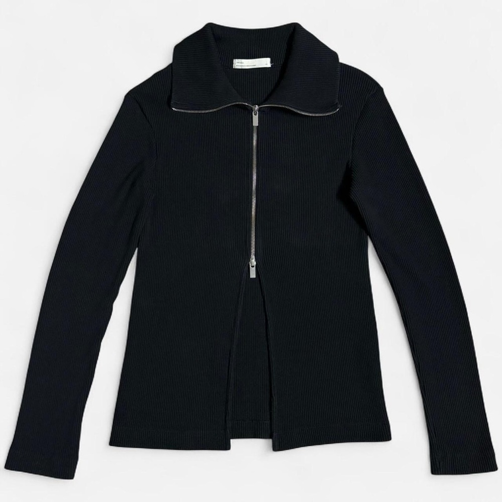 Black zip-up sweater - OAK + FORT (Size L)